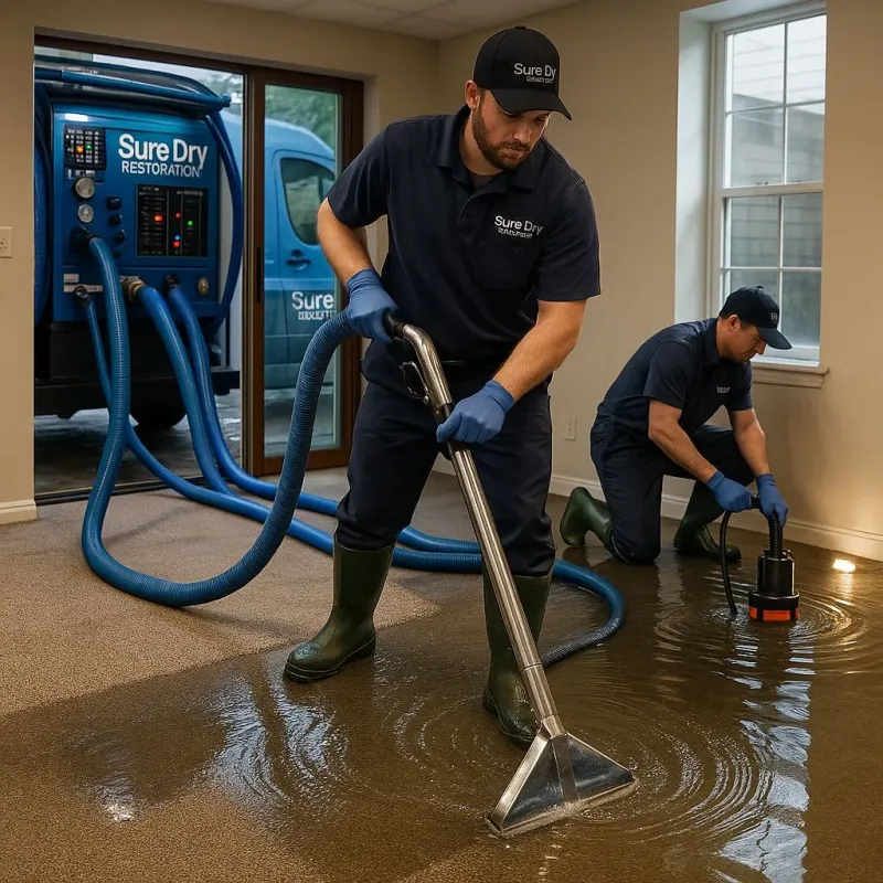 Water Extraction and Removal process in Sanford, NC